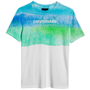 Cannondale Dip Dye Tee Shirt White/Blue
